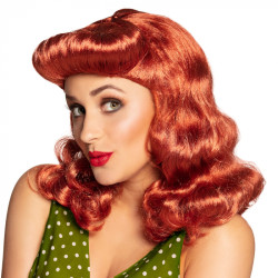 Paruka dámská měděná Pin-up